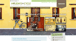 Desktop Screenshot of holidaysbycycle.com